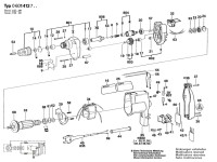 Bosch 0 601 412 742 Drill Screwdriver 240 V / GB Spare Parts